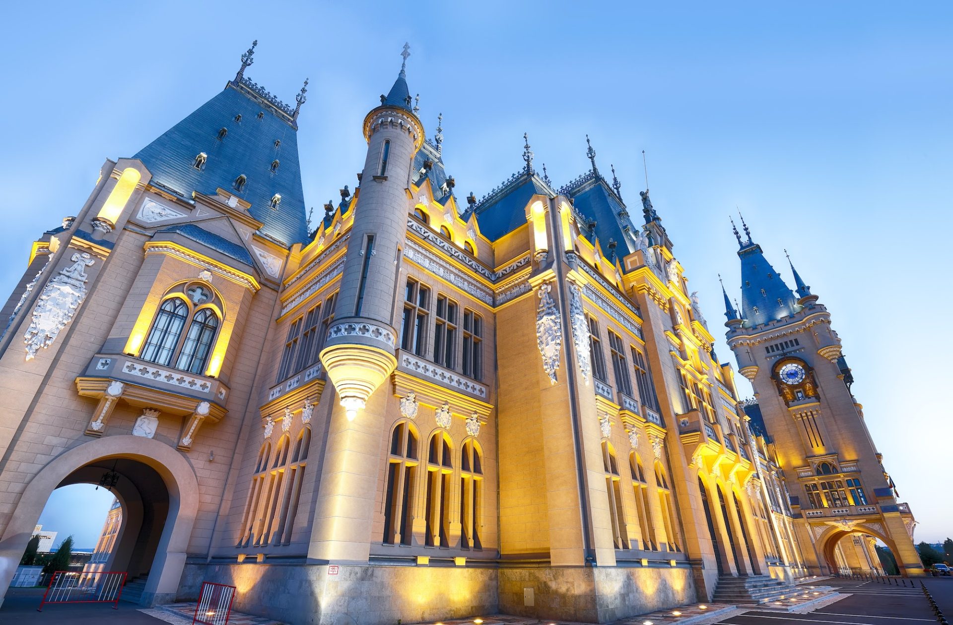 The Palace of Culture edifice in Iasi, Romania.